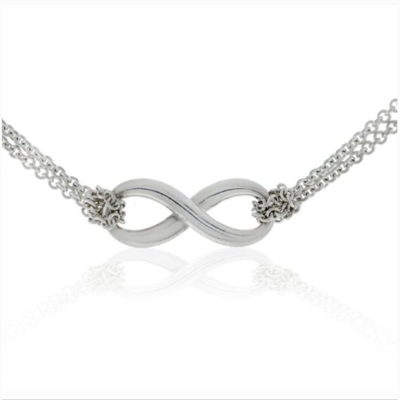 Tiffany & Co. 16" Sterling Silver Infinity Necklace in Box - Picture 8 of 8